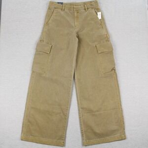 Gap Baggy Cargo Pants Women's Size 4 Regular Hayes Brown Mid Rise Wide Leg NEW